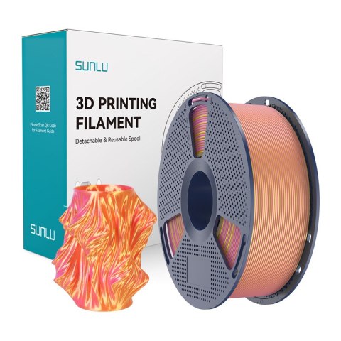 Filament SUNLU PLA+ Silk Dual Color 1.75mm 1kg (różowo-złoty)