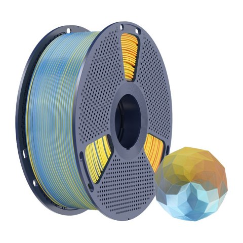 Filament SUNLU PLA+ Silk Forth-Color 1.75mm 1kg (niebiesko-fioletowo-pomarańczowo-żółty)