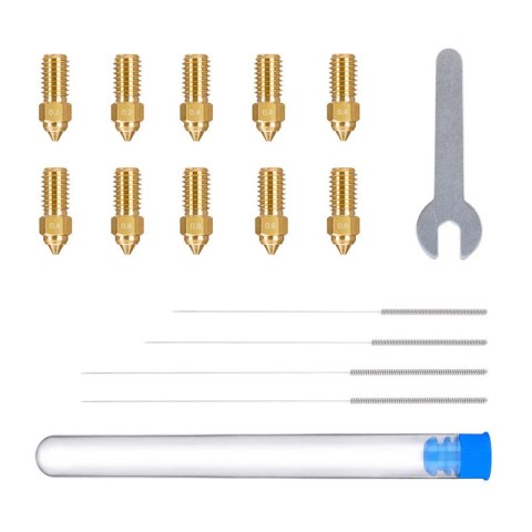 Zestaw dysz mosiężnych ELEGOO Neptune 4 / 4 Pro (0,2 mm x2, 0,4 mm x4, 0,6 mm x2, 0,8 mm x2)