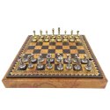 Ekskluzywne Metalowe Szachy Italfama 28x28 cm - N035
