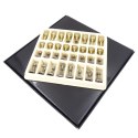 Ekskluzywne Metalowe Szachy Italfama 28x28 cm - N035