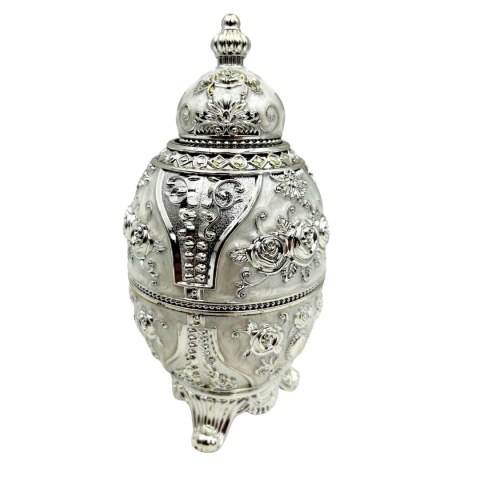 Jajo Fabergé Srebrne Otwierane - SRWS