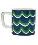 La Cafetière Ceramiczna filiżanka do espresso Cyan Tides, Niebieska, 120 ml