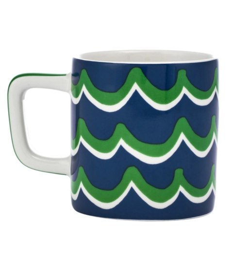 La Cafetière Ceramiczna filiżanka do espresso Cyan Tides, Niebieska, 120 ml