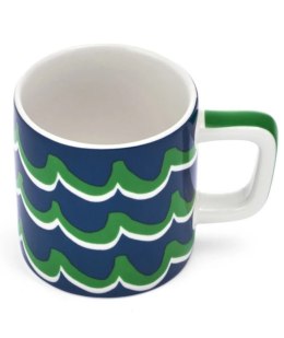 La Cafetière Ceramiczna filiżanka do espresso Cyan Tides, Niebieska, 120 ml