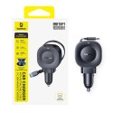 Ładowarka samochodowa Baseus PrimeTrip VR2 30W + 30W ze zwijanym kablem USB-C - czarna