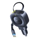 Ładowarka samochodowa Baseus PrimeTrip VR2 45W + 45W ze zwijanym kablem USB-C - czarna