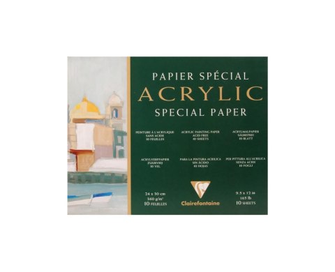 Blok do akryli 24x30 cm, 360g, 10 ark
