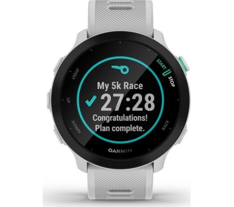Forerunner 55 Biały GARMIN Biało-czarny
