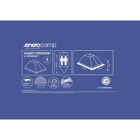 NAMIOT 2 OSOBOWY WEEKEND 120X200X100CM ENERO CAMP