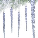 SOPLE LODU KRYSZTAŁOWE DEKORACJA WISZĄCA 22CM 4SZT