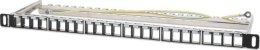 TECHLY patch panel 24 porty na moduły Keystone 0.5U z tacką 721011