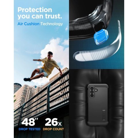 Etui Spigen Tough Armor na Samsung Galaxy A37 5G - czarne
