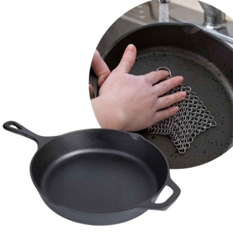 PATELNIA ŻELIWNA HAGE 31cm Z UCHEM INDUKCJA