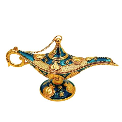 Dekoracyjna Lampa Alladyna Metalowa Granatowo-Złota 12cm - LAB12