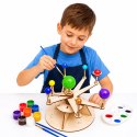 Drewniany Model Układu Słonecznego Planety DIY Zestaw Edukacyjny