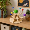 Drewniany Model Układu Słonecznego Planety DIY Zestaw Edukacyjny