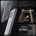 Etui pokrowiec na iPhone 15 Pro Crystal Hybrid - przezroczysty