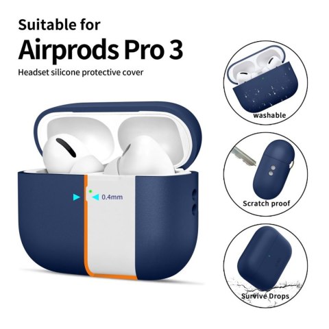 Etui silikonowe na AirPods Pro 3 - granatowe
