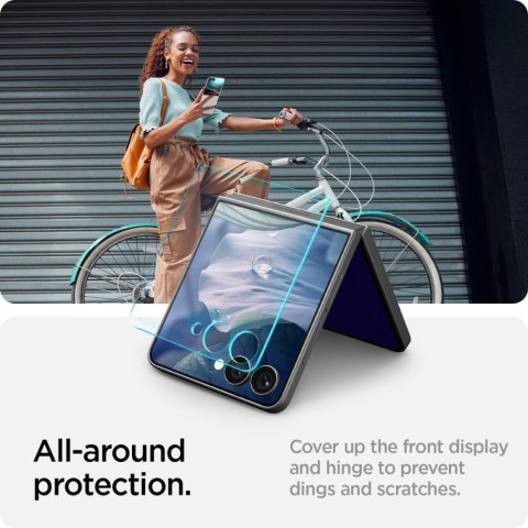 Szkło hartowane na Samsung Galaxy Z Flip 7 z aplikatorem - 2 szt.