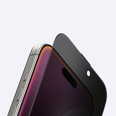 Szkło hartowane prywatyzujące do iPhone 16 Pro Max Titan Privacy Glass