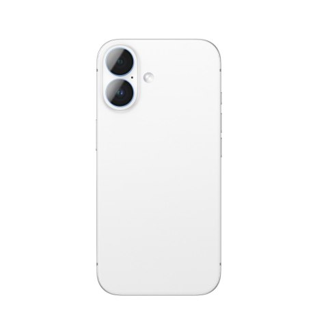 Szkło hartowane z ramką na soczewki aparatu do iPhone 16 / 16 Plus - niebieskie