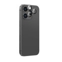 Szkło hartowane z ramką na soczewki aparatu do iPhone 16 Pro / 16 Pro Max - czarne
