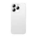 Szkło hartowane z ramką na soczewki aparatu do iPhone 16 Pro / 16 Pro Max - srebrne