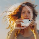 Szkło hartowane z ramką na soczewki aparatu do iPhone 16 Pro / 16 Pro Max - srebrne