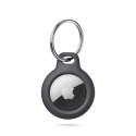 Etui brelok na lokalizator Apple AirTag z kółkiem - czarny