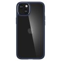 Etui pokrowiec na iPhone 15 Plus Crystal Hybrid - przezroczysto niebieski