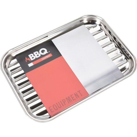 BLASZKA TACKA DO GRILLOWANIA 34x24CM STAL NIERDZEWNA