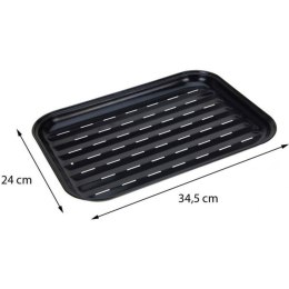 BLASZKA TACKA DO GRILOWANIA 34x24CM NON STICK CZARNA
