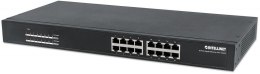 INTELLINET Switch 16x RJ45 Gigabit PoE+ 220W, metal, 19