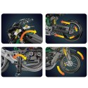 Klocki Konstrukcyjne Motocykl Wyścigowy Sportowy Czarny 656 el.