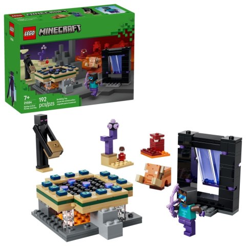 LEGO Minecraft Podróż przez portal Netheru i Kresu 21584