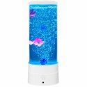 Lampka Nocna Ozdobna LED RGB Akwarium Z Rybkami 16 Kolorów USB Biała