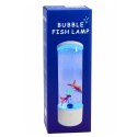 Lampka Nocna Ozdobna LED RGB Akwarium Z Rybkami 16 Kolorów USB Biała