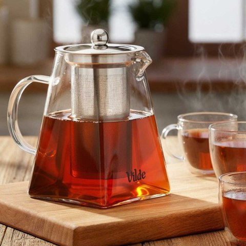 DZBANEK SZKLANY 920ml Z ZAPARZACZEM DO HERBATY ZIÓŁ 259413