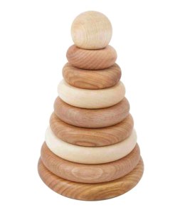 Drewniana Piramida Okrągła - Naturalna