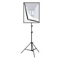 Zestaw oświetleniowy PULUZ 50x70cm statyw 4x żarówka LED