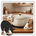 EMALIOWANY GARNEK ŻELIWNY 26cm 5L HAGE CREAM