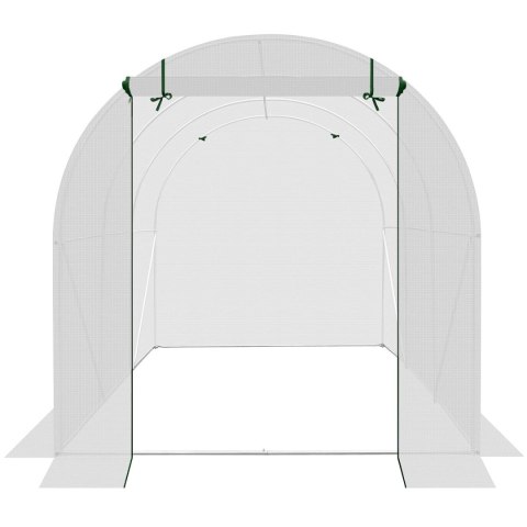 SZKLARNIA TUNEL OGRODOWY 200X300X200CM PE KONTRUKCJA STAL BIAŁA