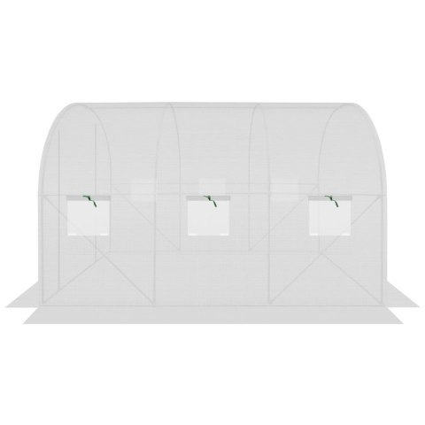 SZKLARNIA TUNEL OGRODOWY 200X300X200CM PE KONTRUKCJA STAL BIAŁA