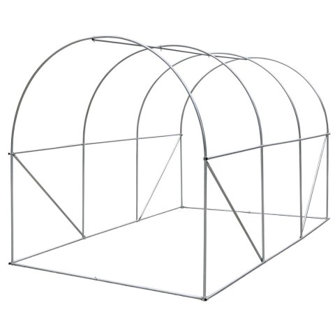 SZKLARNIA TUNEL OGRODOWY 200X300X200CM PE KONTRUKCJA STAL BIAŁA
