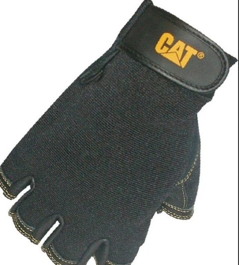 CAT rekawice half finger reversed pigskin grain l