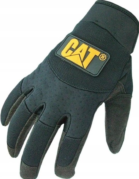 CAT rekawice pu synt. leather pad spandex back m