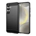 Etui Carbon Case elastyczne silikonowe na Xiaomi Redmi Note 14 Pro 4G - czarne