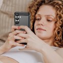 Etui Carbon Case elastyczne silikonowe na Xiaomi Redmi Note 14 Pro 4G - czarne