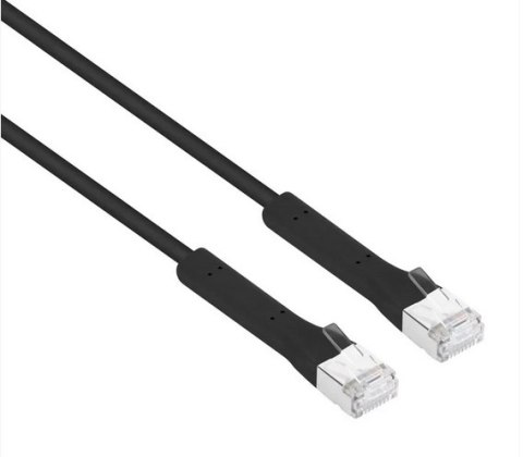 INTELLINET Patchcord Cat6a F/FTP 0.3 m 100% Cu czarny FlexiBoot Slim 745062